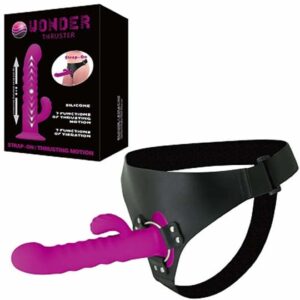Cinta Peniana com Vibro e Pulsação - WONDER THRUSTER